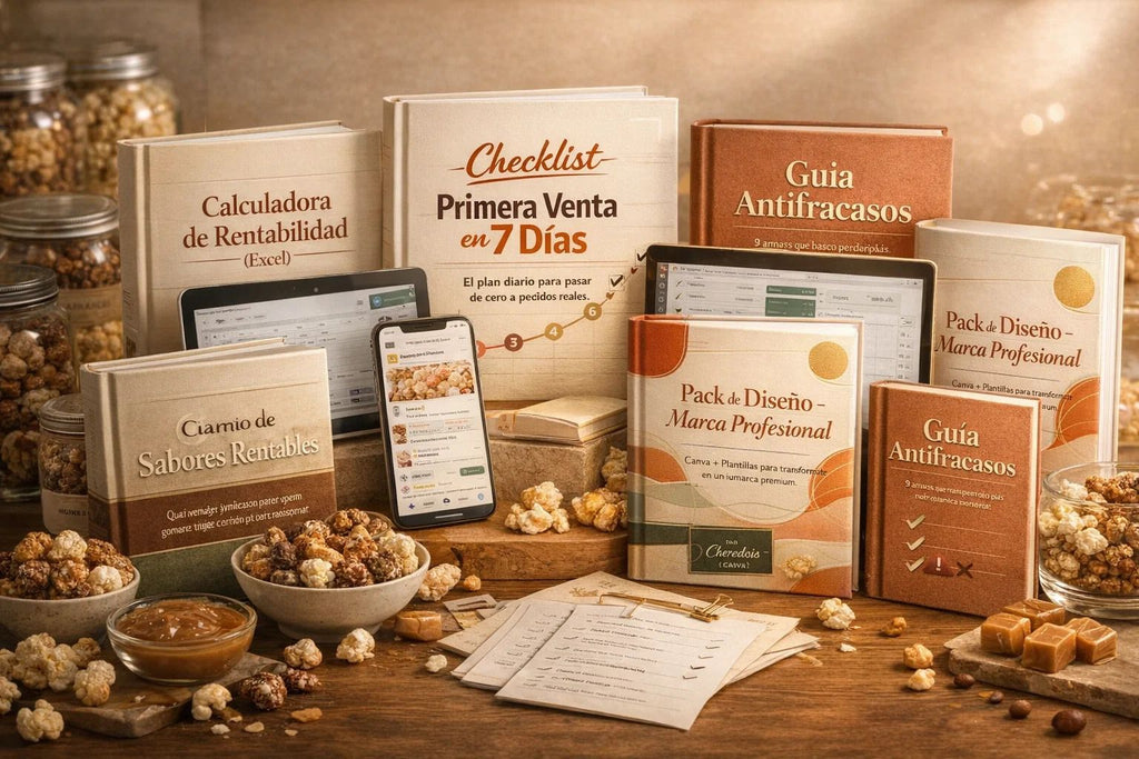Palomitas Gourmet + de REGALO 7 BONOS EXCLUSIVOS 🎁