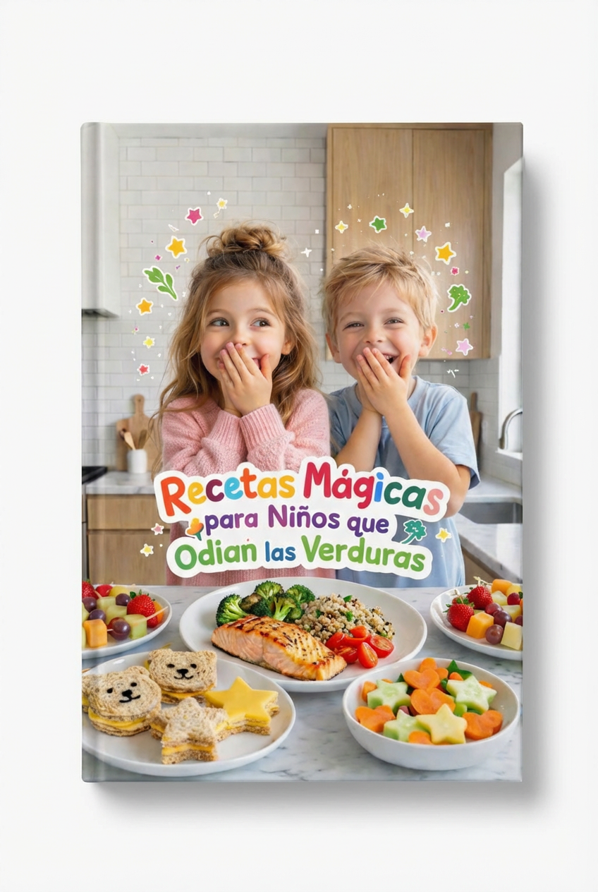 Recetas Mágicas para Niños que Odian las Verduras + 5 Bonos Exclusivos! + Sistema Diario para que tu hijo coma verduras TODOS los días (sin rechazos) + Sistema Antidesperdicio para organizar tu cocina y asegurar comidas saludables toda la semana